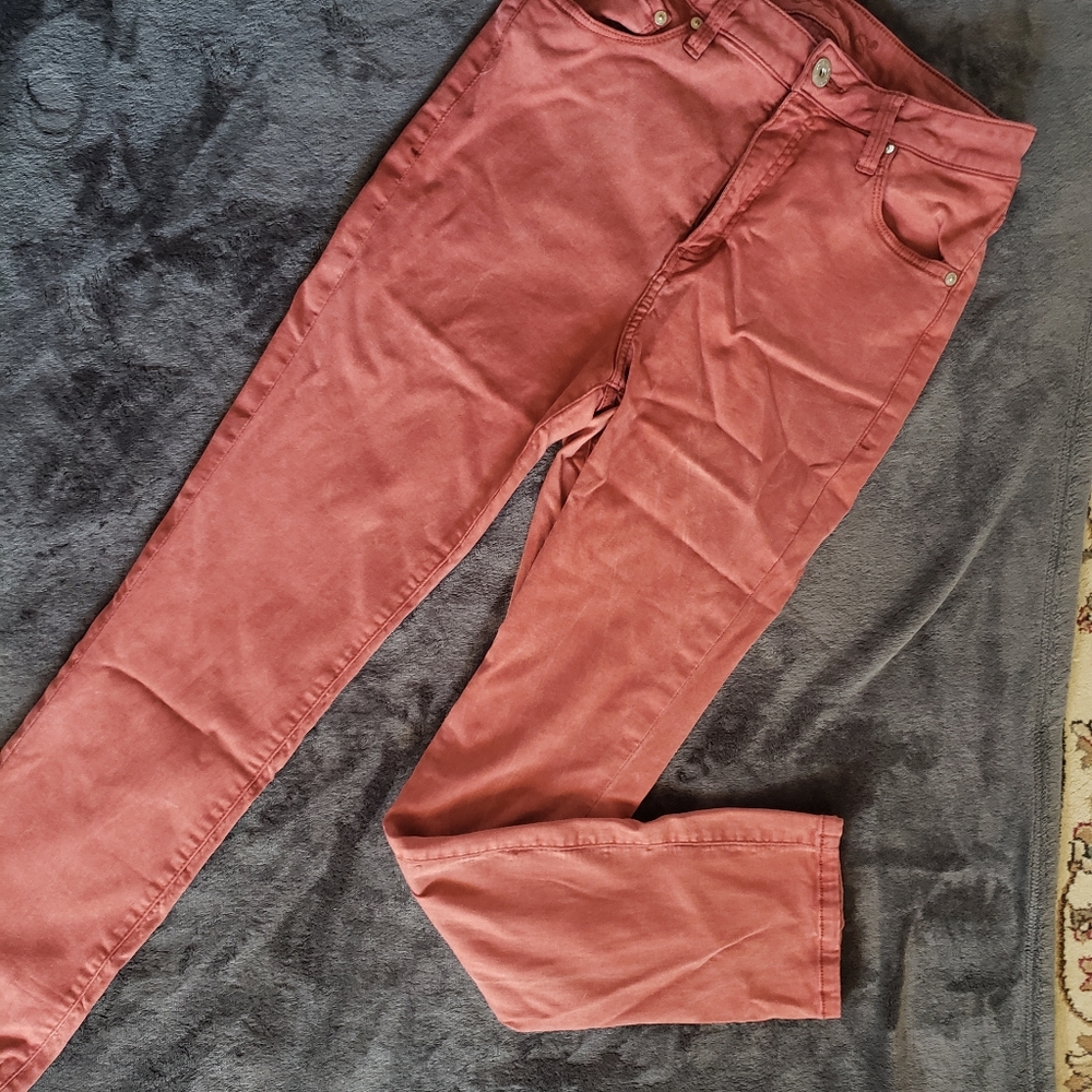 High Rise Terracotta Jeans